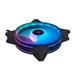 Ventilátor CHIEFTEC RGB NF-3012-RGB, 120x120x25 mm, s 3pinovým/ 4pinovým konektorom