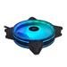 Ventilátor CHIEFTEC RGB NF-3012-RGB, 120x120x25 mm, s 3pinovým/ 4pinovým konektorom