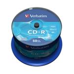 Verbatim CD-R, 43351, DataLife, 50-pack, 700MB, Extra Protection, 52x, 80min., 12cm, bez možnosti p