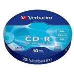 VERBATIM CD-R 80 700MB/ 52x/ WRAP EXTRA PROTECTION/ 10pack/ bulk box