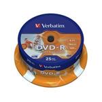 VERBATIM DVD-R(25-Pack)Spindle/Inkjet Printable/16x/4.7GB 43538