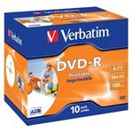 Verbatim DVD-R, 43521, DataLife PLUS, 10-pack, 4.7GB, 16x, 12cm, General, Advanced Azo+, jewel box,