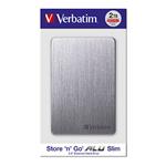 Verbatim externý pevný disk, Store,n,Go ALU Slim, 2.5&quot;, USB 3.0, 2TB, 53665, vesmírne šedý