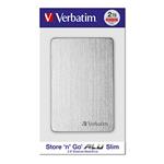 Verbatim externý pevný disk, Store,n,Go ALU Slim, 2.5&quot;, USB 3.0, 2TB, 53666, strieborný