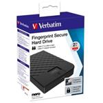 VERBATIM FINGERPRINT SECURE HDD 2TB AES 256 ENCRYPTION USB 3.1 GEN 1 (2.5'') 53651