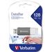 VERBATIM Flash Disk 128GB DataBar USB 2.0 Drive, šedá 49456