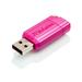 VERBATIM FLASH USB2.0 16GB HI-SPEED STORE'N'GO Pinstripe Hot Pink 49067