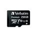 VERBATIM MicroSDXC karta 256GB Premium, U1 + adaptér 44087