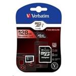 Verbatim pamäťová karta micro SDXC, 128GB, micro SDXC, 44085, UHS-I U1 (Class 10), s adaptérom