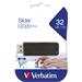 Verbatim Store & Go Slider flashdisk 32GB, čítanie 10mb/s, zápis 4MB/s, čierny 98697