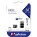 VERBATIM Tablet microSDHC C10/U1 with USB reader 32GB (R:45MB/s, W:10MB/s) 44059