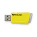 Verbatim USB flash disk, 3.2, 16GB, Store,N,Click, červený, modrý, žltý, 49306, 3 ks