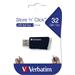 Verbatim USB flash disk, 3.2, 32GB, Store,N,Click, čierny, 49307