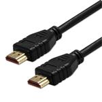 Video kábel HDMI samec - HDMI samec, HDMI 2.1 - Ultra High Speed, 1m, pozlatené konektory, čierny, KM0101HG3BQL