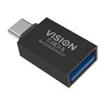 Vision Professional - USB adaptér - USB-C (M) do USB typ A (F) - USB 3.0 - černá TC-USBC3A/BL