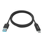 Vision Professional - USB kabel - USB-C (M) do USB typ A (M) - USB 3.0 - 3 A - černá TC 1MUSBCA/BL