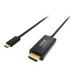 VISION Professional - Video kabel - HDMI / USB - USB-C (M) do HDMI (M) - 2 m - černá - podporuje 4K TC 2MUSBCHDMI/BL