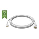 VISION Techconnect - HDMI s kabelem Ethernet - mini HDMI (M) do HDMI (M) - 2 m - bílá - podporuje 4 TC 2MHDMIM