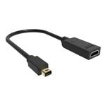 VISION - Video adaptér - DisplayPort / HDMI - Mini DisplayPort (M) do HDMI (F) - černá - podporuje TC-MDPHDMI/BL