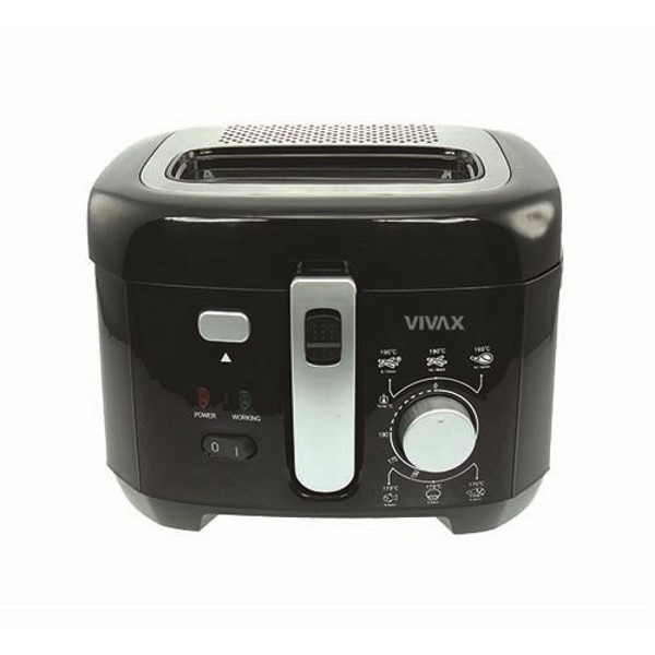 VIVAX Fritéza DF-1800B / 1800W / termostat / 2,5l