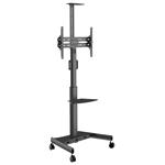 Vivolink Mobile stand w/camera shelf upto VESA 600x400 35kg Capacity, Black VLFS3266C