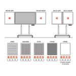 Vogels Potisk 65" tabulí (řádky, body, mřížka, povrch pro křídu, …) RISE PRINT 65