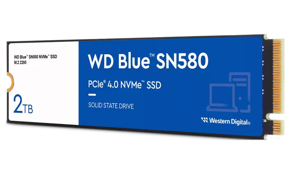 WD Blue SN580 2TB SSD PCIe Gen4, M.2 2280, NVMe ( r4150MB/s, w4150MB/s ) WDS200T3B0E-00CHF0
