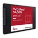 WD RED SSD 3D NAND WDS400T2R0A 4TB SATA/600, (R:560, W:530MB/s), 2.5" WDS400T2R0A WDS400T2R0A-68CKB0