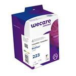 WECARE ink sada pro BROTHER LC-223 VAL BP,černá/CM K10388W4