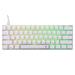 White Shark herní mechanická klávesnice SHINOBI 2 , US layout, hnědý switch, bílá (GK-004211) 3858894505999