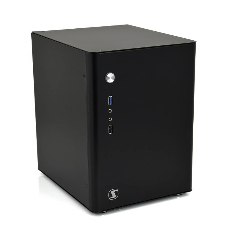 SilentiumPC skříň miniITX/microATX Brutus Q20 Black/ bez zdroje/ USB 3.0/ černá SPC111