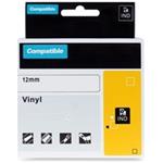 Xerox kompatibilní páska s DYMO 8432, 12mm x 5,5m, černý tisk / žlutý podklad, RHINO, vinylová - ALLPRINT 500L00079