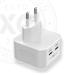 Xqisit USB-C Dual wall charger PD 3.0 35W - White 54267