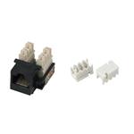 XtendLan Keystone jack RJ45, CAT5e, UTP, s krytkami proti prachu, černý