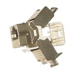 XtendLan Keystone jack RJ45 Cat6, STP, stříbrný, 180st, zaklapnutí zezadu