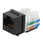 XtendLan Keystone jack RJ45 UTP narážecí, Cat6, černý