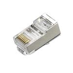 XtendLan Konektor STP RJ45 Cat 6, vkládané rozpletení, i pro kabely průměru 7,5mm