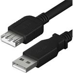 YENKEE YCU 014 BK USB A M/F Prodluž.kab. 37000025