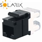 Zařezávací keystone Solarix CAT5E UTP RJ45 SXKJ-5E-UTP-BK