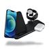 ZENS Aluminium 4 in 1 Stand Wireless Charger with 45W USB PD Black ZEDC15B