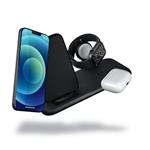 ZENS Aluminium 4 in 1 Stand Wireless Charger with 45W USB PD Black ZEDC15B