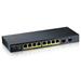 ZYXEL 8xGb+2xSFP fanless POE switch GS1900-10HP v2 GS1900-10HP-EU0102F