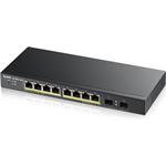 ZYXEL 8xGb+2xSFP fanless POE switch GS1900-10HP v2 GS1900-10HP-EU0102F