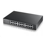 Zyxel GS1900-24E 24-port Desktop Gigabit Web Smart switch: 24x Gigabit metal, IPv6, 802.3az (Green), GS1900-24E-EU0103F