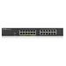 Zyxel GS1900-24EP 24-port Gigabit Smart Managed PoE Switch, 24x gigabit RJ45 (z toho 12x PoE), PoE b GS1900-24EP-EU0101F